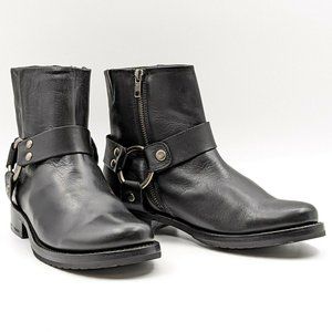Frye Women Veronica Harness Short Moto Leather Boots size 9 NEW